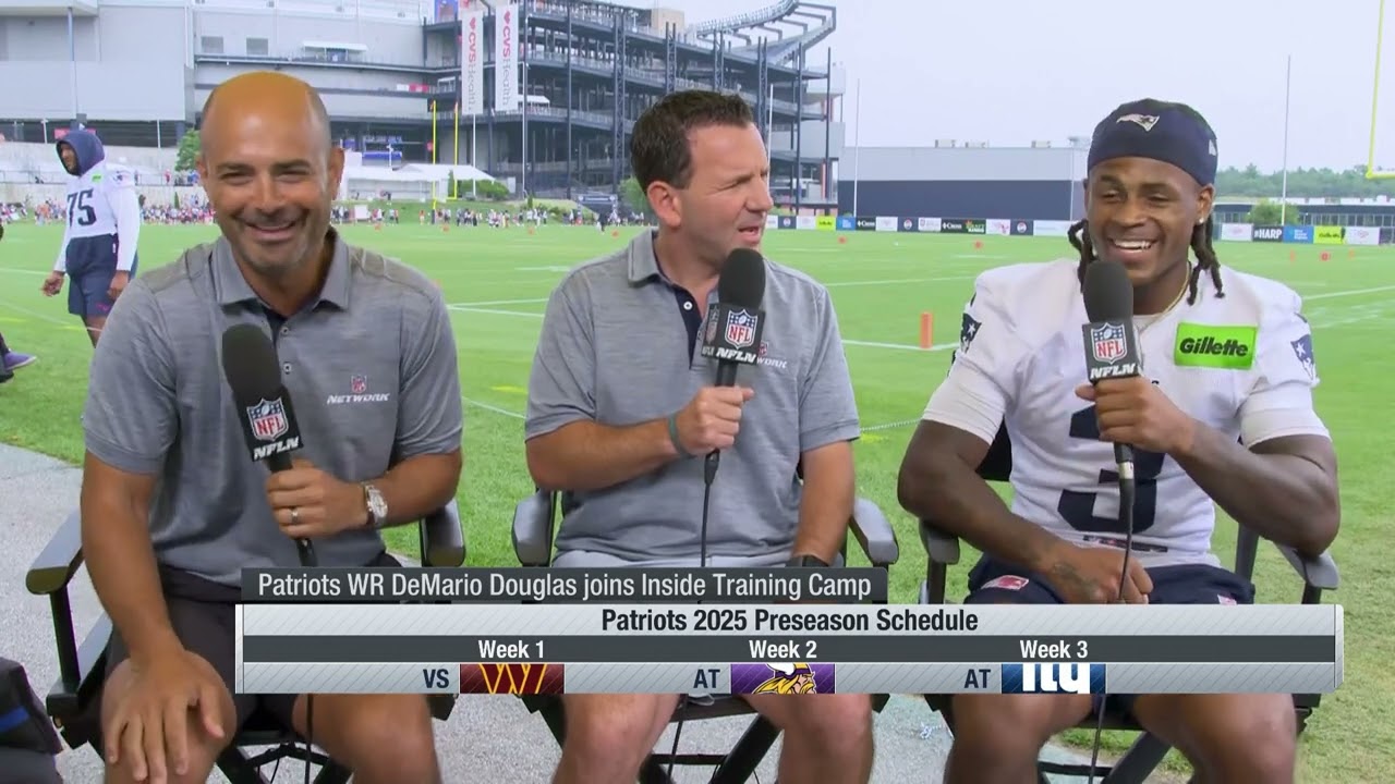 DeMario Douglas Joins NFL Network to Talk First Week of Patriots Training Camp in Pads