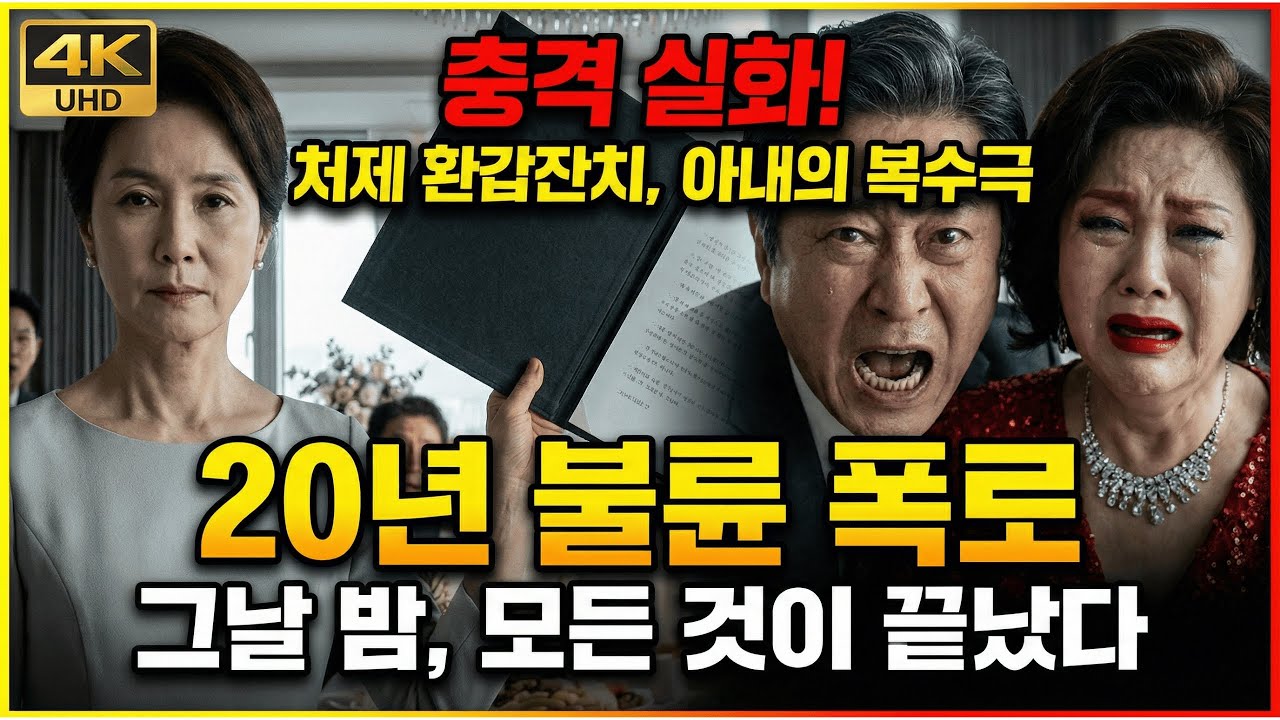 20년을 숨긴 아빠와 이모의 불륜, 60세 생일날 엄마의 소름 돋는 복수