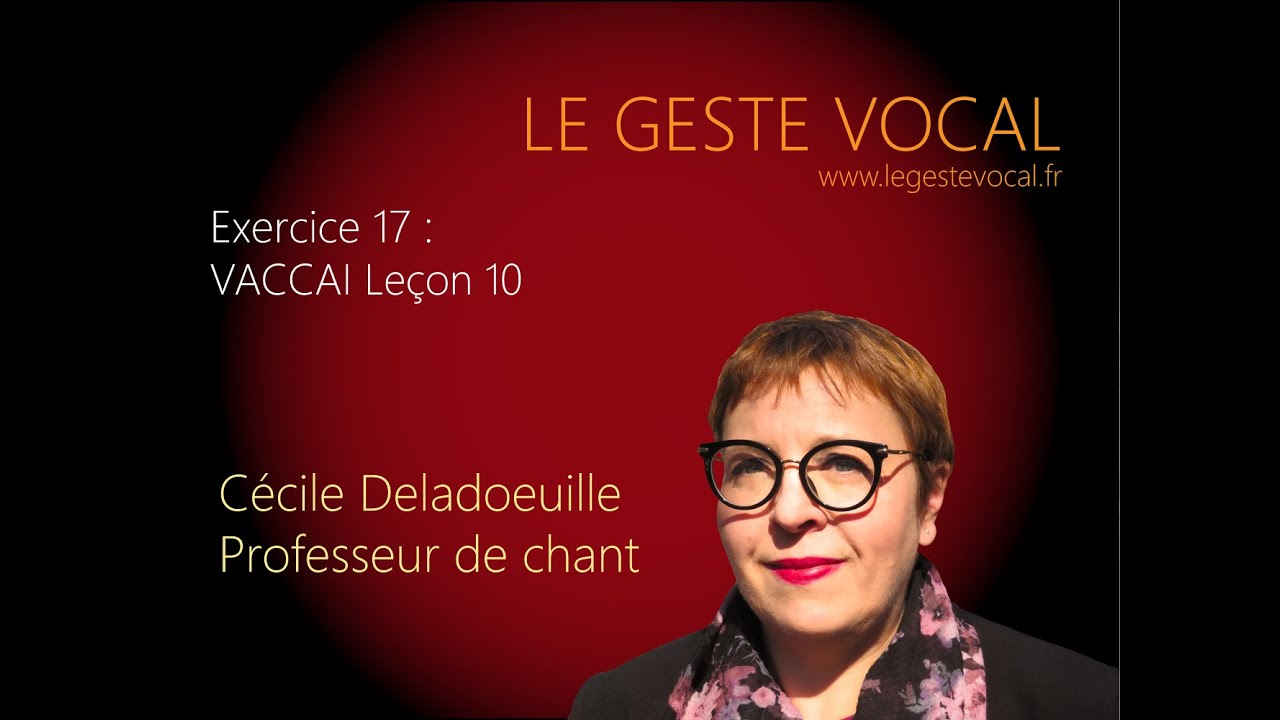 EXERCICE 17 : VACCAI LEÇON 10