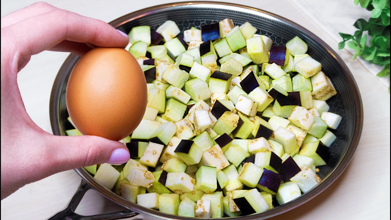 Haben Sie 1 Aubergine und Eier zu Hause? Unglaublich leckere Auberginen, schmackhafter als Fleisch!