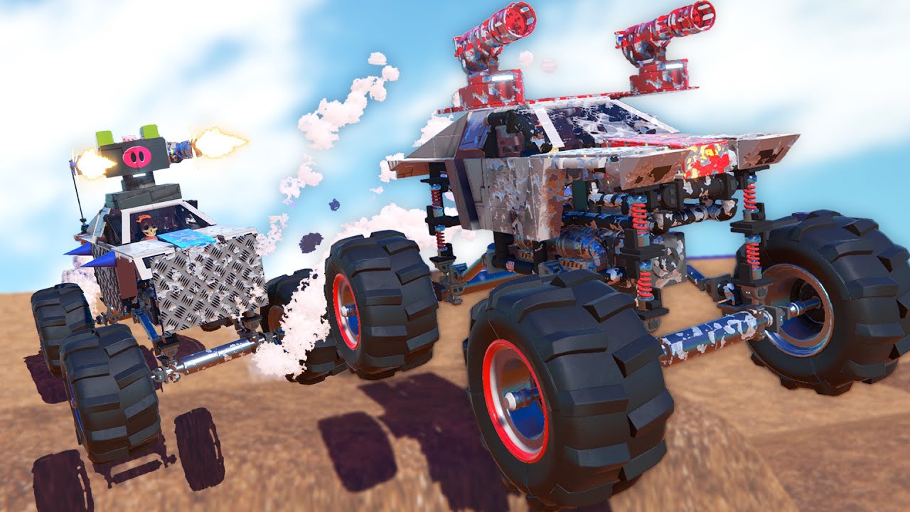 We Evolved MONSTER TRUCKS For Battle in a Monster Truck Arena!