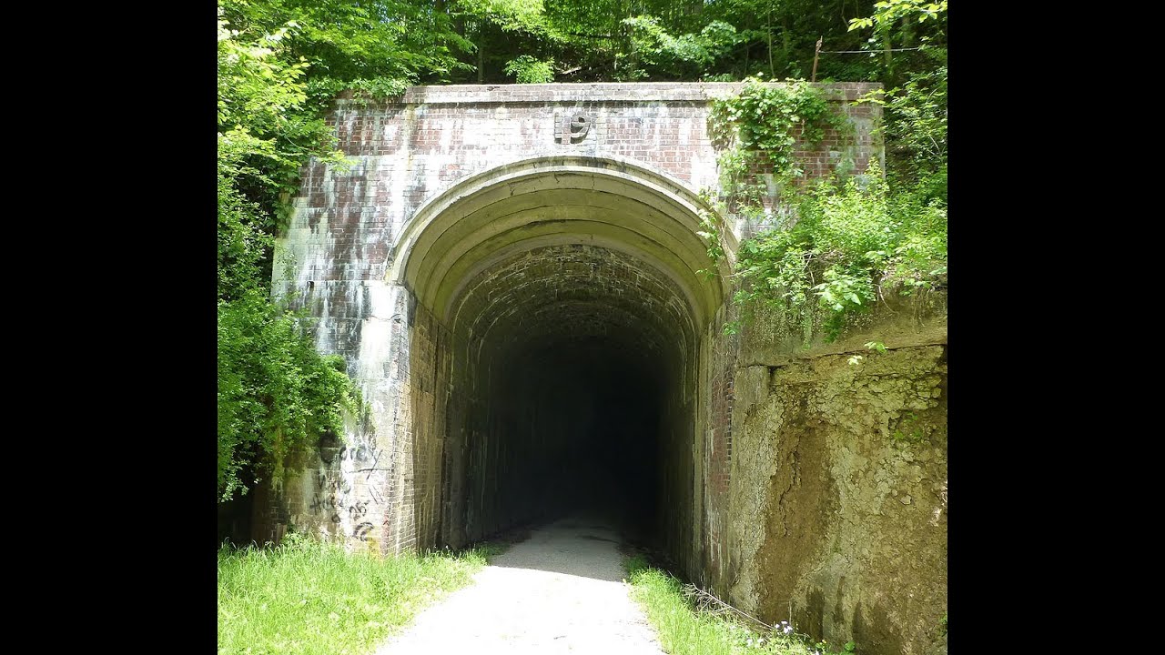Ghost of Silver Run Haunted Train Tunnel, North Bend Rail Trail, West Virginia