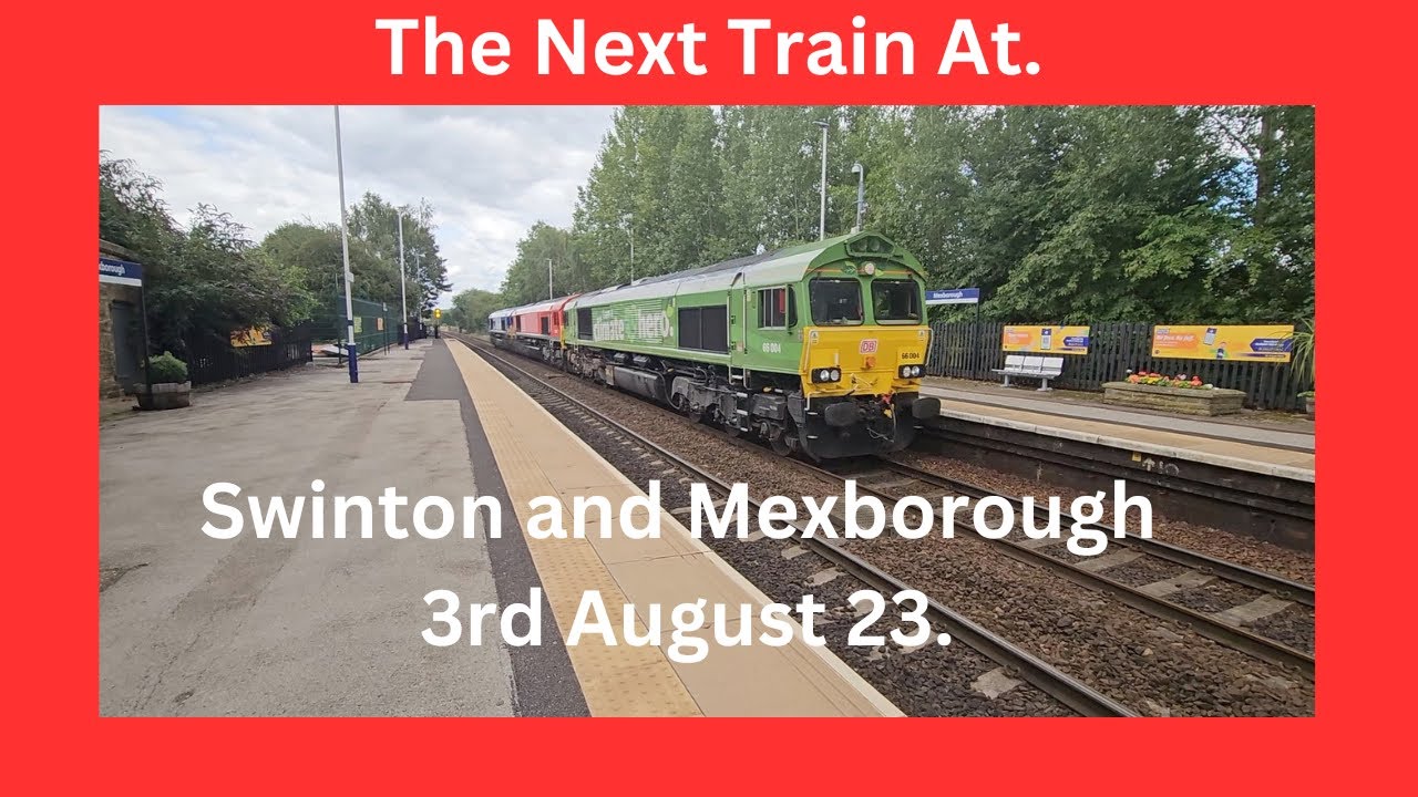 Swinton and Mexborough 3rd Aug 23.  They never disappoint. #freighttrains #class66 #class43