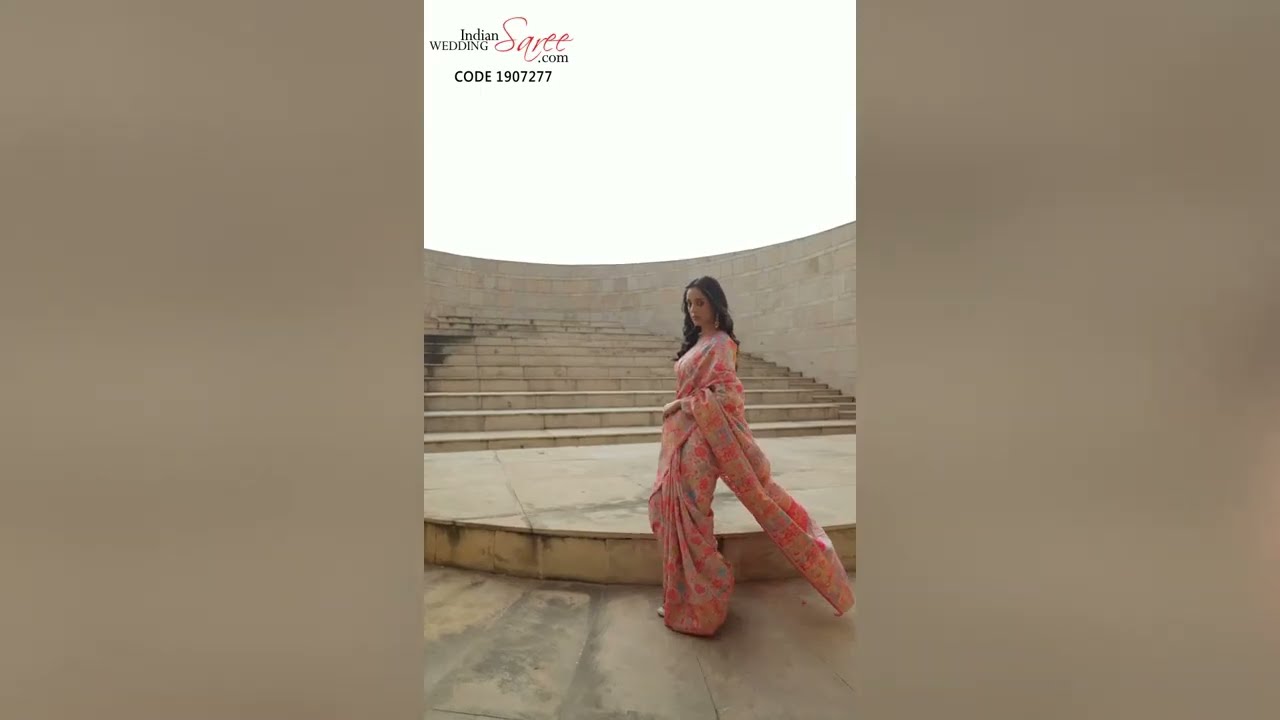 Handloom Festive Saree in Pink and Majenta with Floral work-1907277