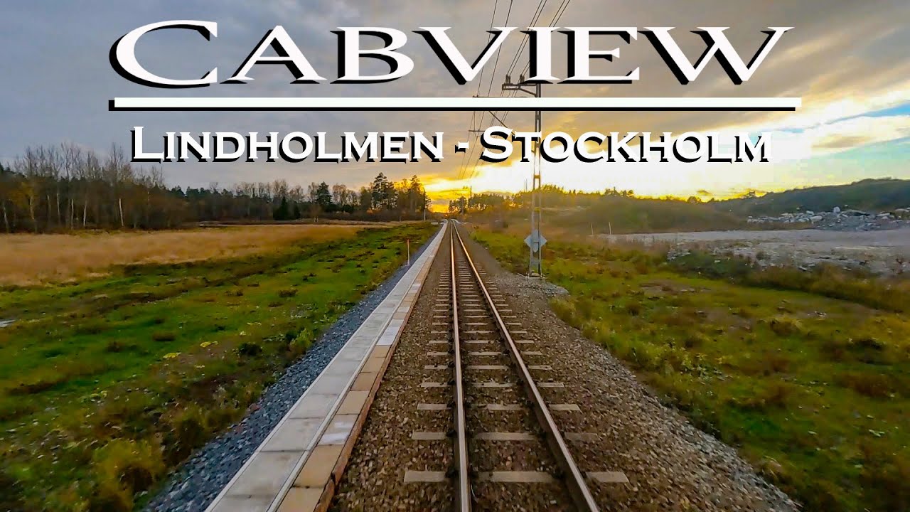 CABVIEW: Commuter Train From Lindholmen to Stockholms Östra