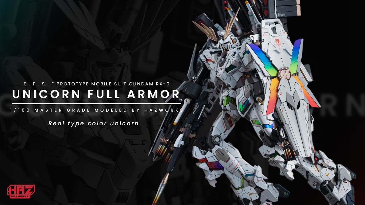 MG 1/100 gundam unicorn full armor ver ka Step by step | gunpla custom build | Ver Hw