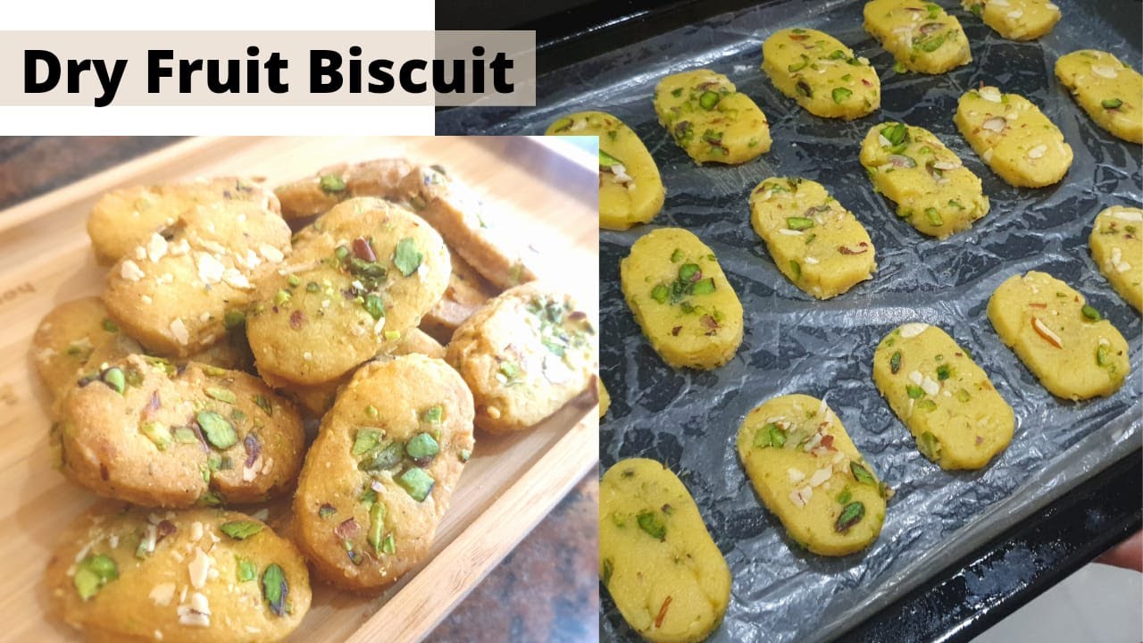Dry fruit biscuit/cookies | Easy and simple recipe| घर का बना ड्राई फ्रूट कुकीज़ |