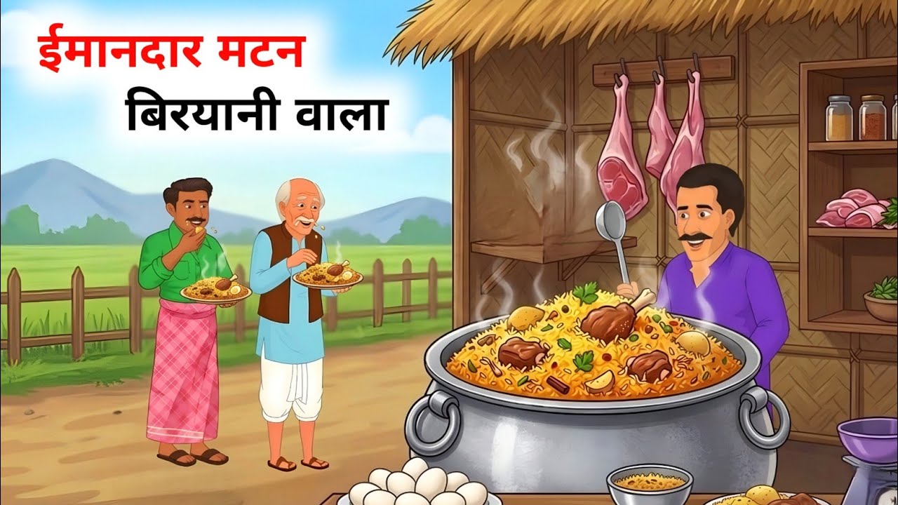 ईमानदार मटन बिरयानी वाला | mutton biryani | hindi kahani | moral story 