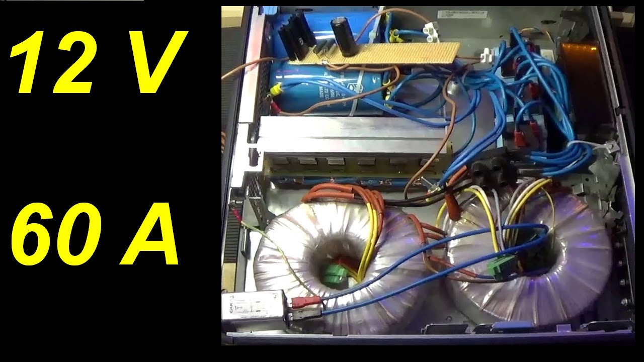 0282: Alimentatore lineare 12V 60 ampere, costruzione