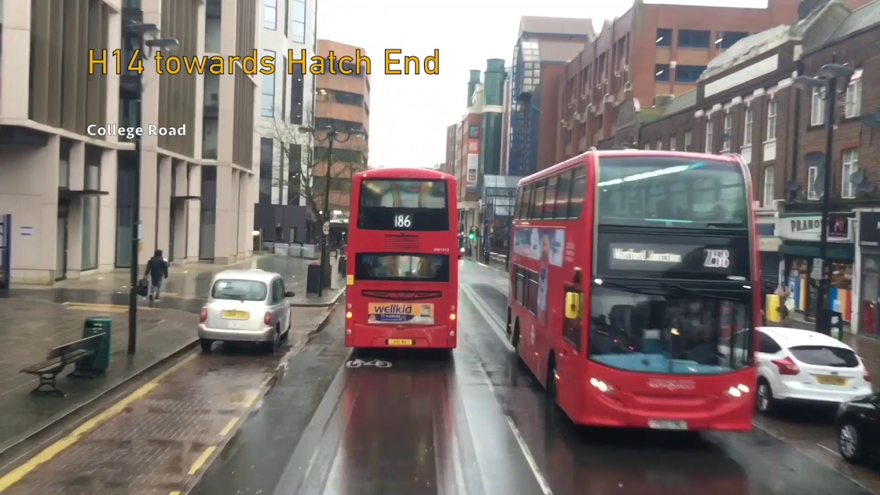Full Route Visual | London Bus Route H14 - Northwick Park Hospital to Hatch End | ADH45296 (YX68UOR)