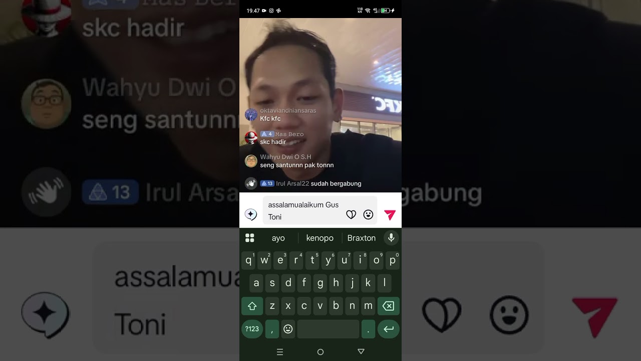 Moment mas toni curhat ke bolo bolo SKC dimanapun dan temen temen tenanan 