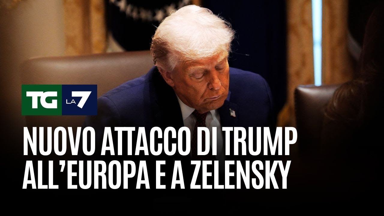 Nuovo attacco di Trump all'Europa e a Zelensky