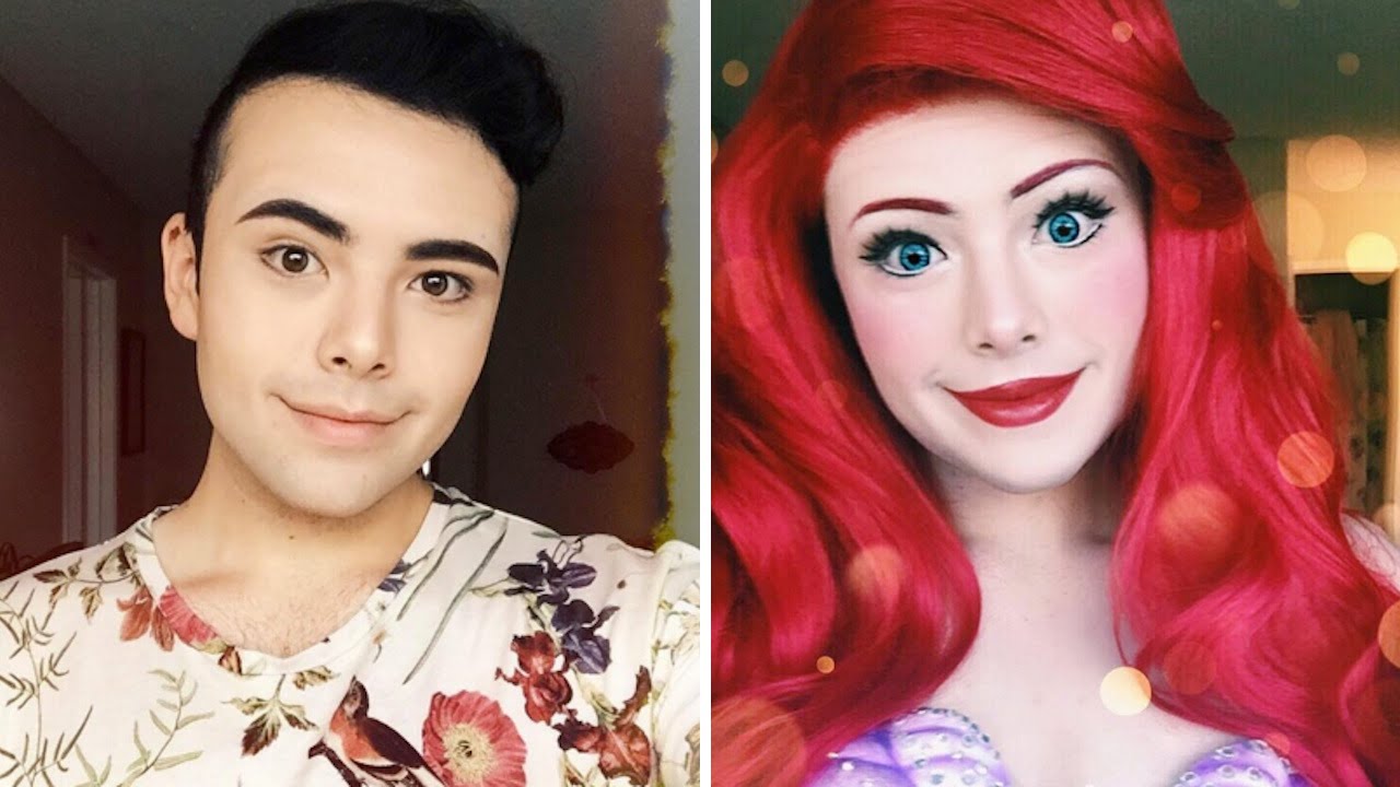 Guy TRANSFORMS Into Disney Princesses | What's Trending Now