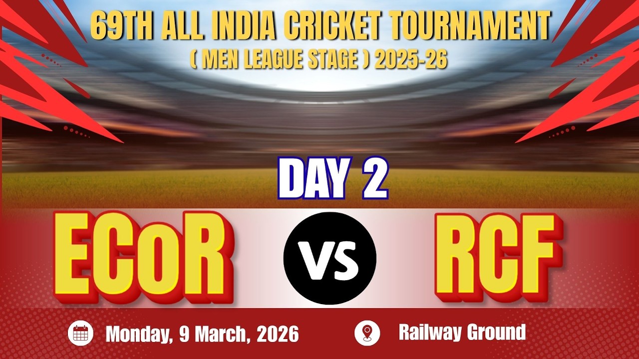 🔴LIVE | DAY 2  | ECOR vs RCF  | ALL INDIA CRICKET  TOURNAMENT | RAILWAY GROUND SAMBALPUR |