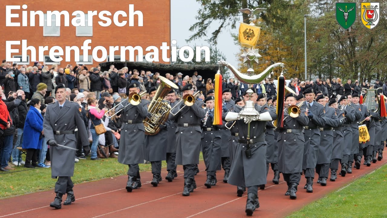 Einmarsch Ehrenformation Jägerbataillon 91 mit 