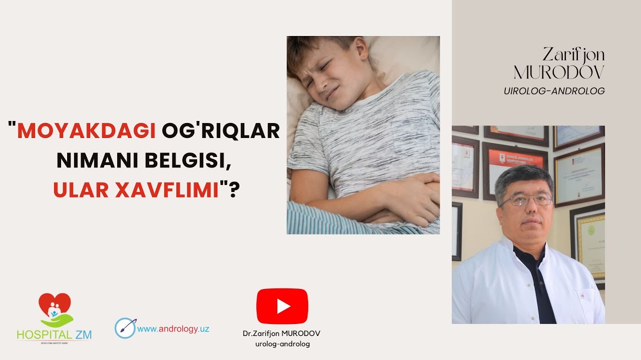 Moyaklar nega og'riydi moyakdagi og'riqlar xavflimi