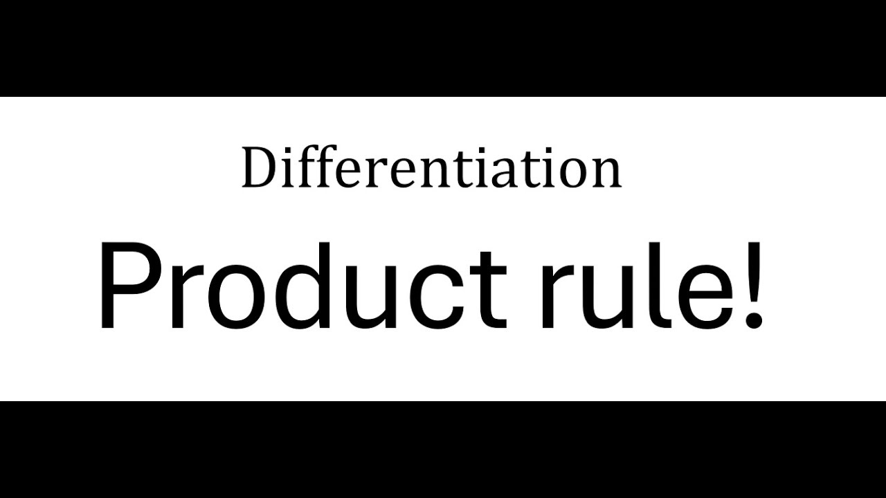 #4 (YPGTC) Product rule (A-level maths)