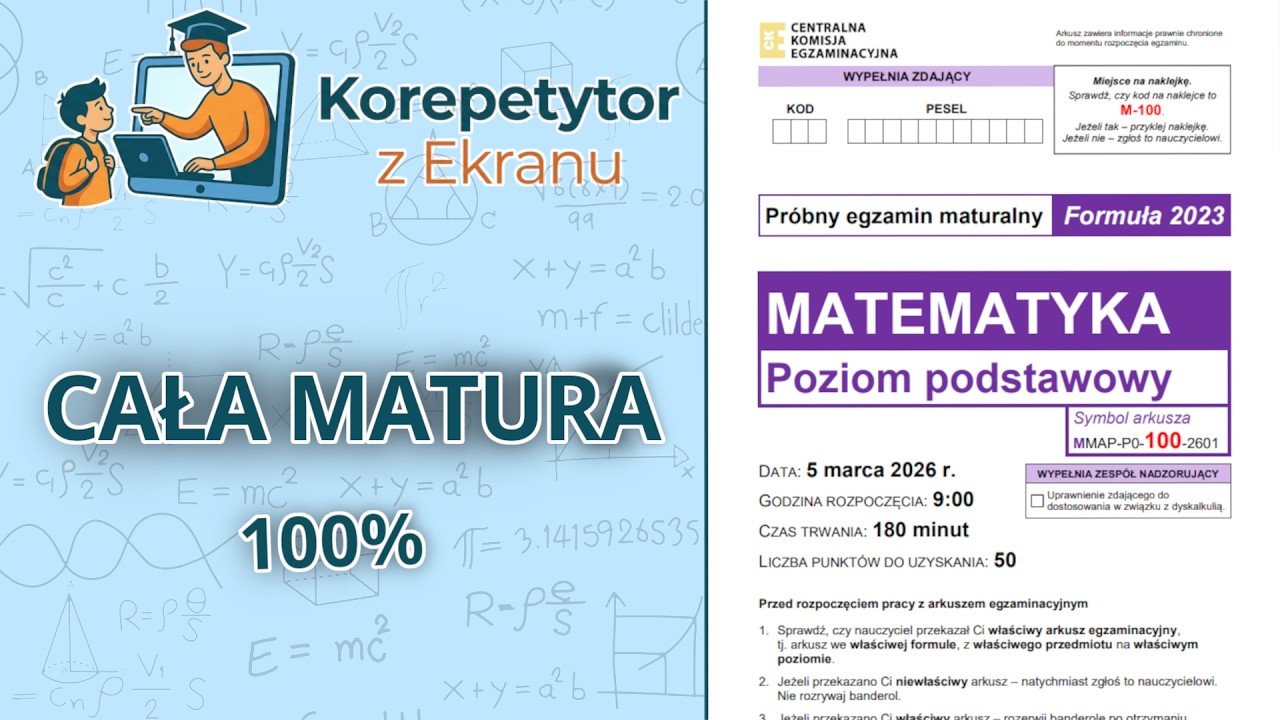 Matura Podstawowa Próbna 2026 | Wszystkie Rozwiązania