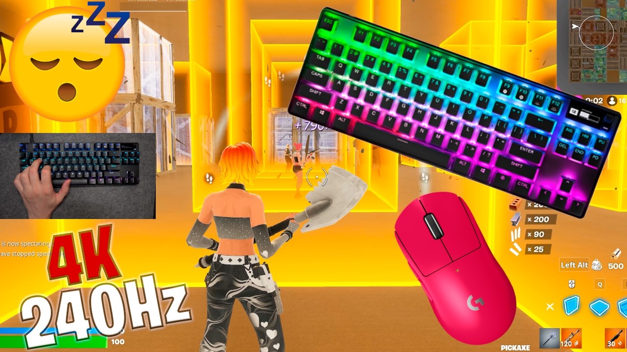 Steelseries Apex Pro TKL ASMR 😴 Box Fight Gameplay 📦 Satisfying Keyboard Fortnite 4K 240 FPS 🏆