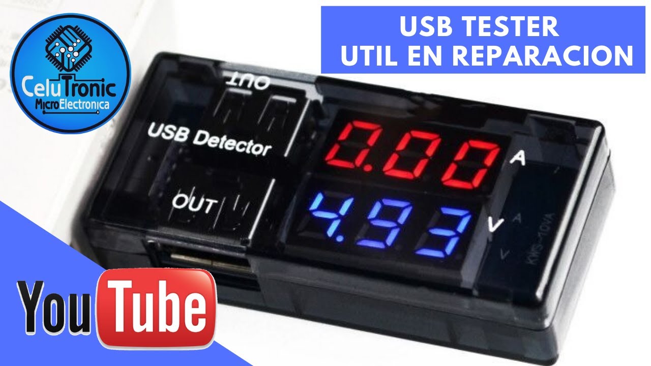 USB TESTER INFALTABLE EN SU TALLER