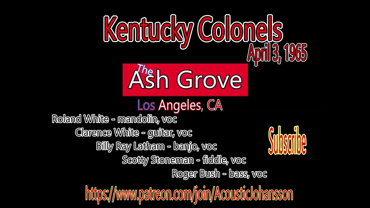 Kentucky Colonels w Scotty Stoneman, Ash Grove, April 3, 1965