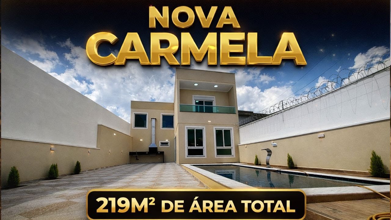 Sobrado a venda com piscina no bairro Nova Carmela