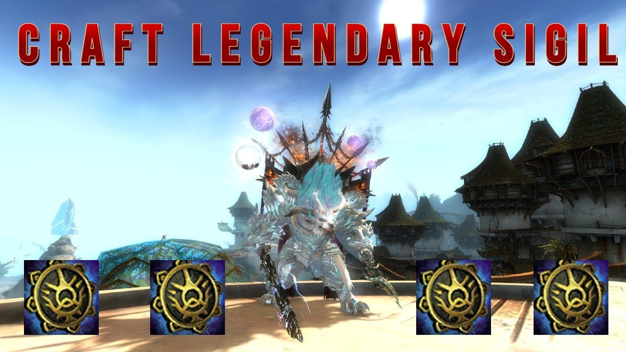 TUTORIAL GUILD WARS 2 SIGIL LENDARIA / LEGENDARY SIGIL + DICAS MYSTIC CLOVER E GIFT CRAFTSMANSHIP