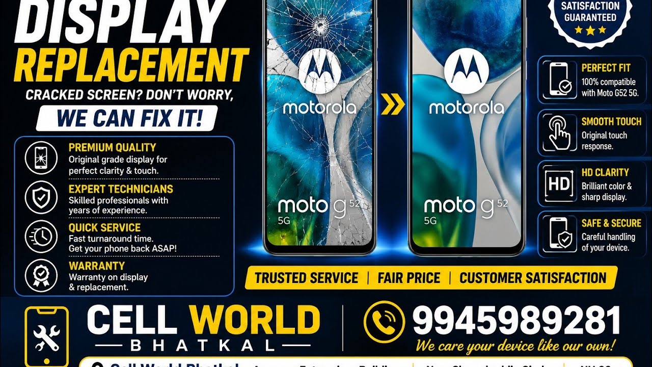 Moto G52 5g Display Replacement 