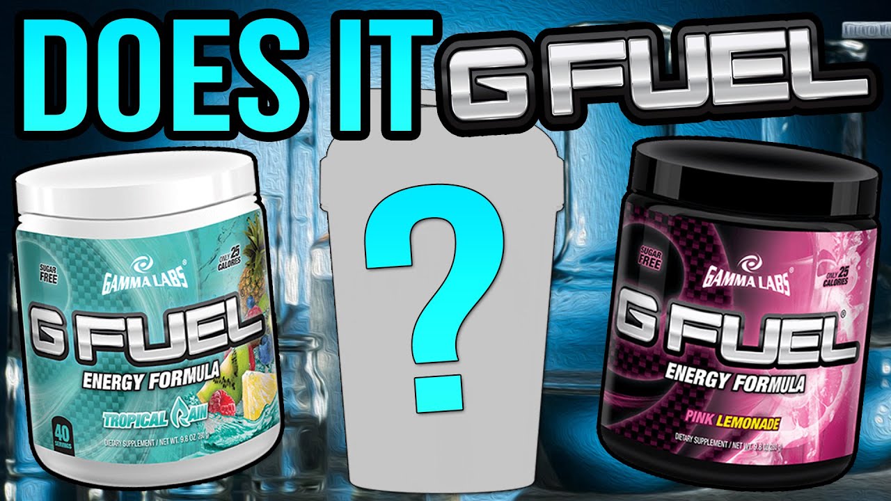 DOES IT G-FUEL? - TROPICAL RAIN & PINK LEMONADE! - MIXING G-FUEL!!