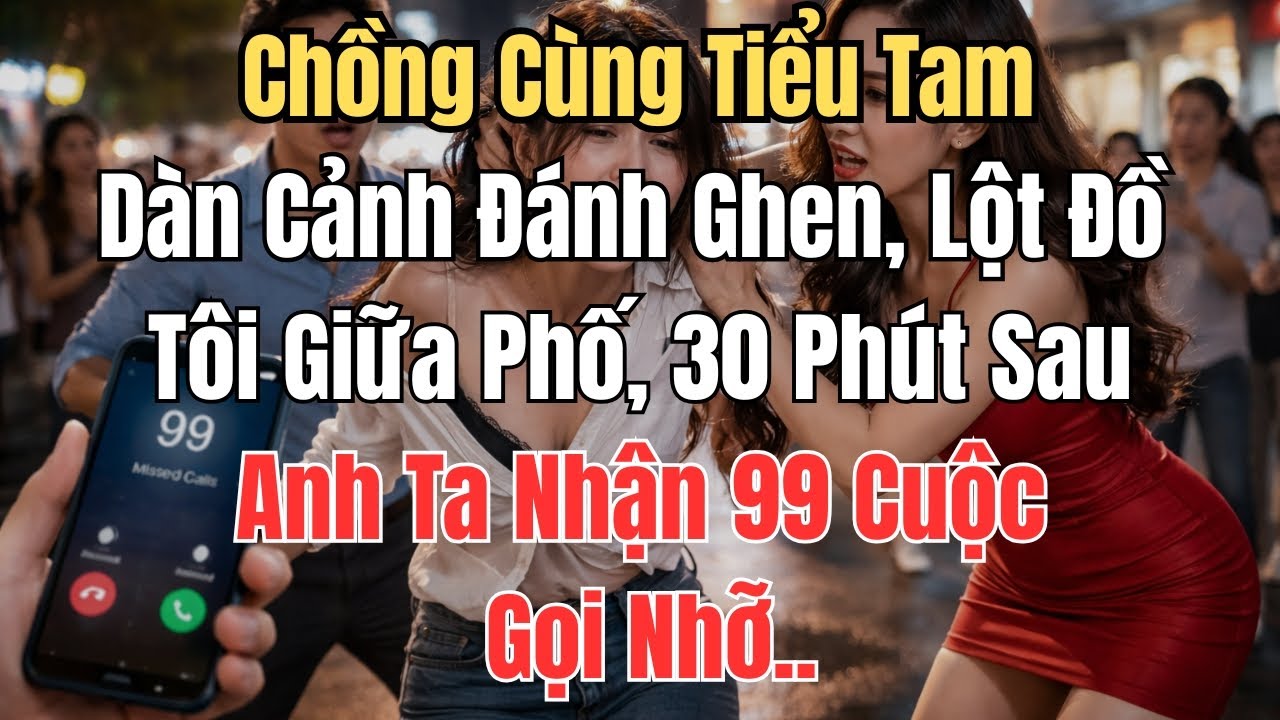 Chồng Cùng Tiểu Tam Dàn Cảnh Đánh Ghen, Lột Đồ Tôi Giữa Phố, 30 Phút Sau Anh Ta Nhận 99 Cuộc Gọi Nhỡ