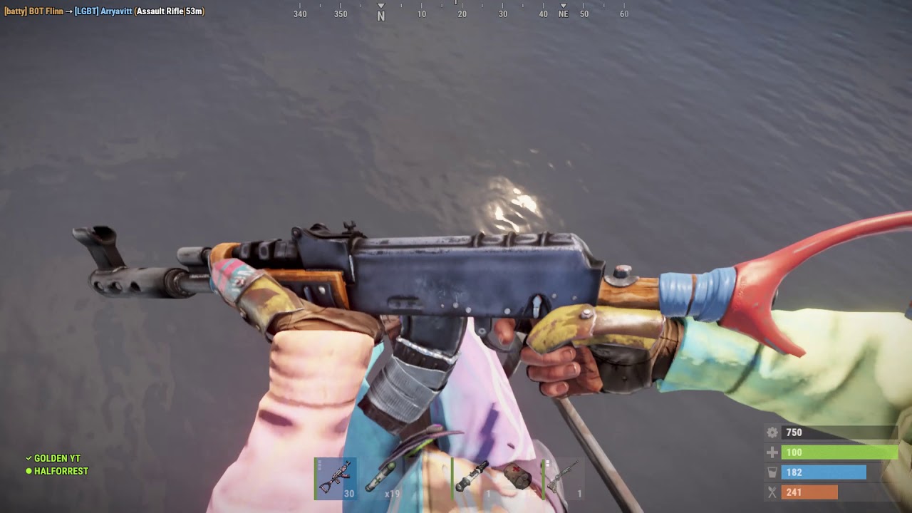 Rust oil rig and hacker