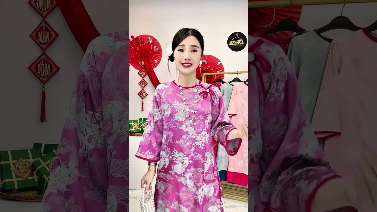 ✨ Bộ áo dài gấm AD923 Noka –📲 Chốt Zalo: 0913 554 063 #sale #fashion #thoitrang