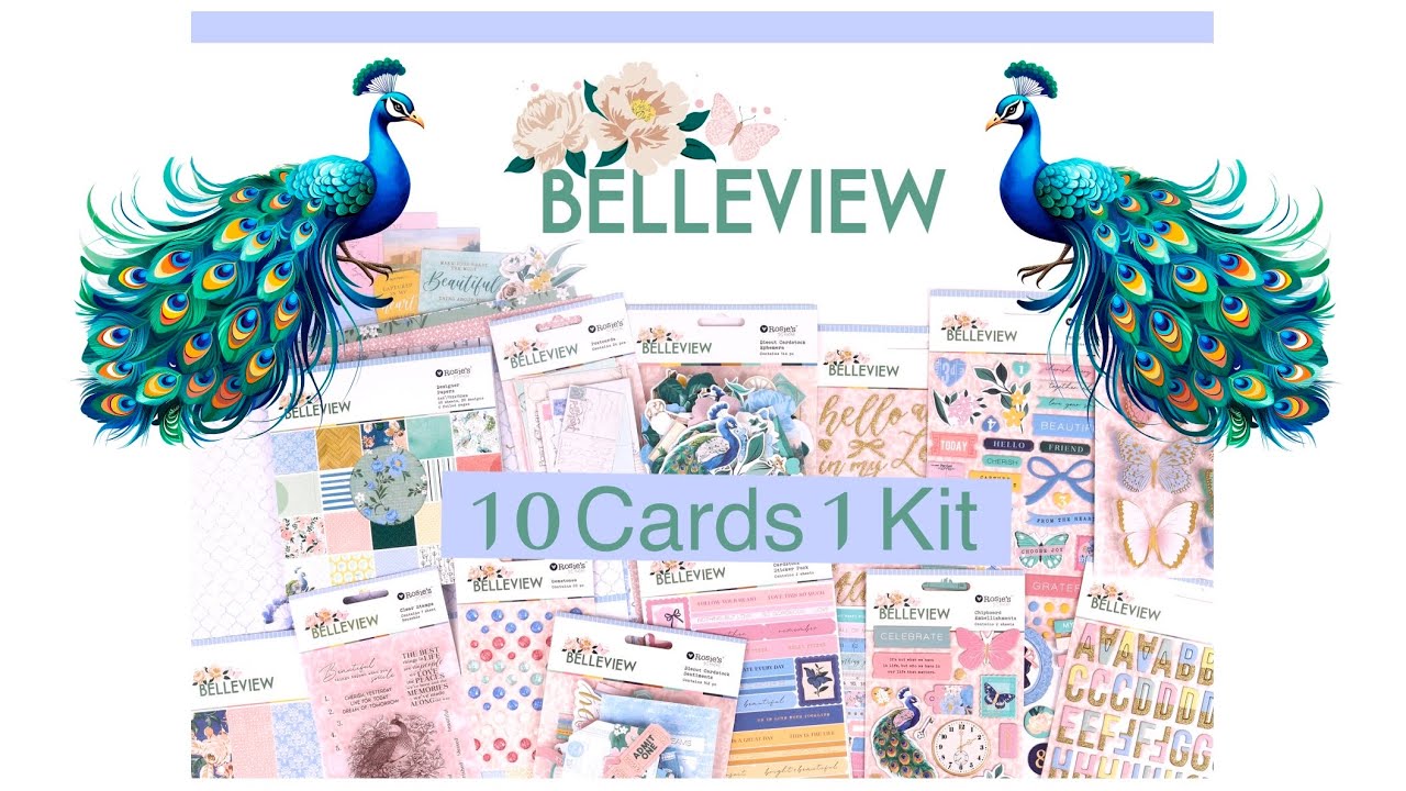 Spellbinders Belleview Card Kit 10 cards 1 Kit {Rosie’s Studio]
