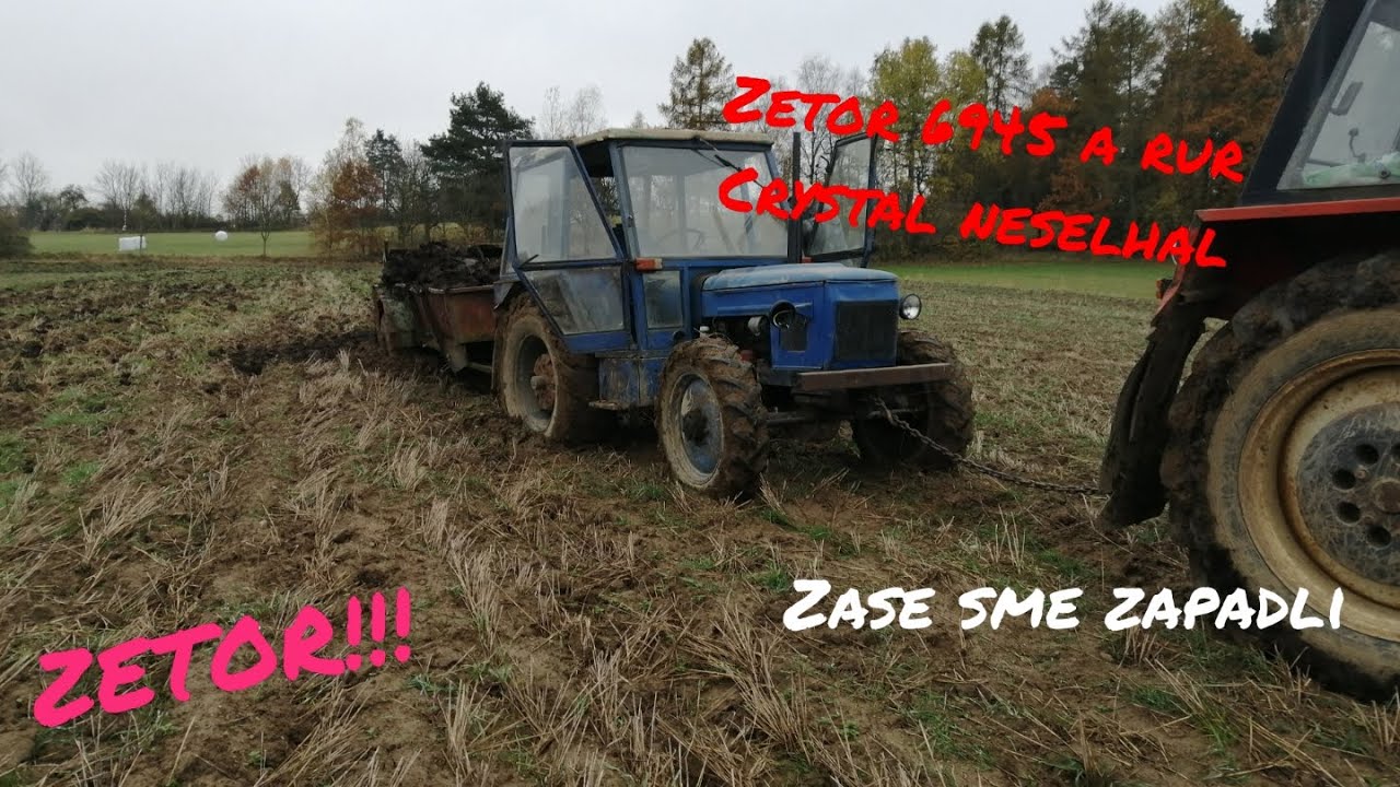 Zase jsme zapadli#2 Zetor 6945 v nesnázích ,8145 zachránil ,cesta se zetorem #21