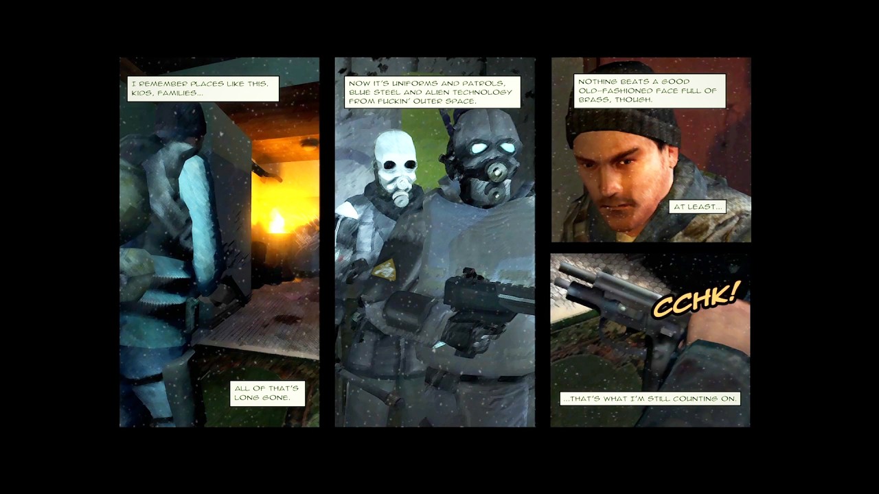 Max Payne but it is Half-Life 2