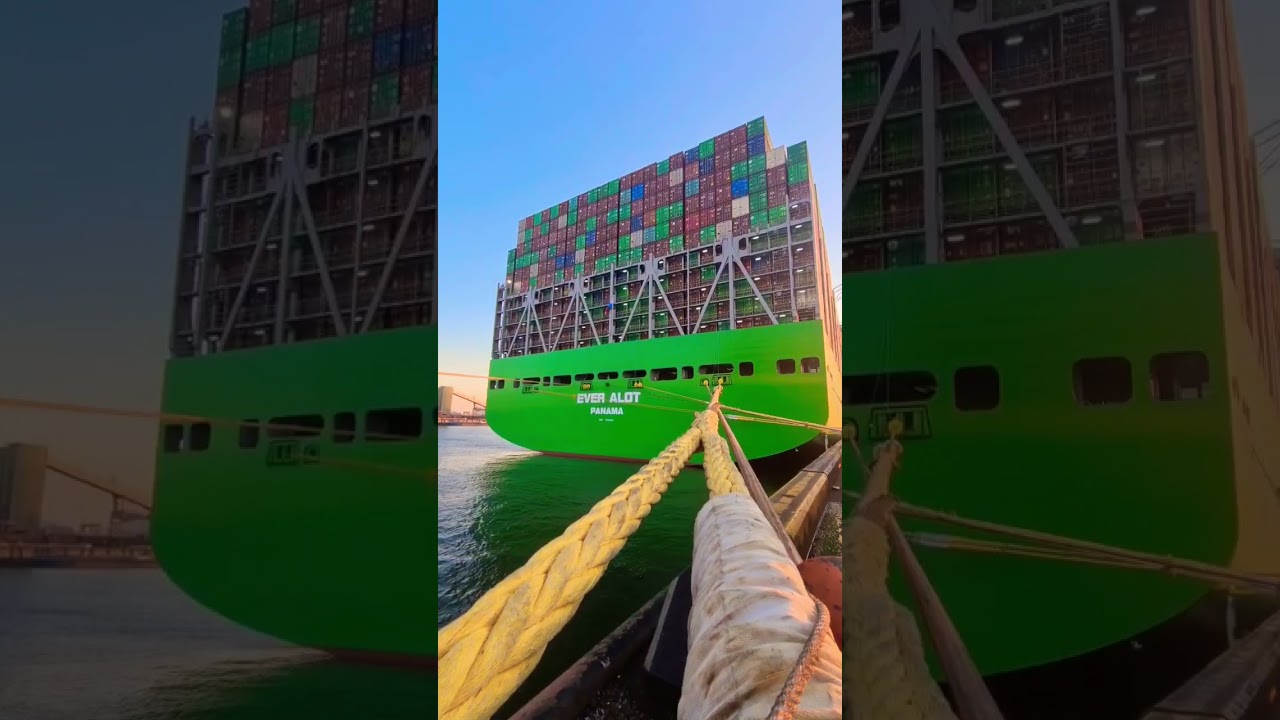 Biggest Container Ship In The World - Ever Alot Maiden Voyage - Full Video Available!