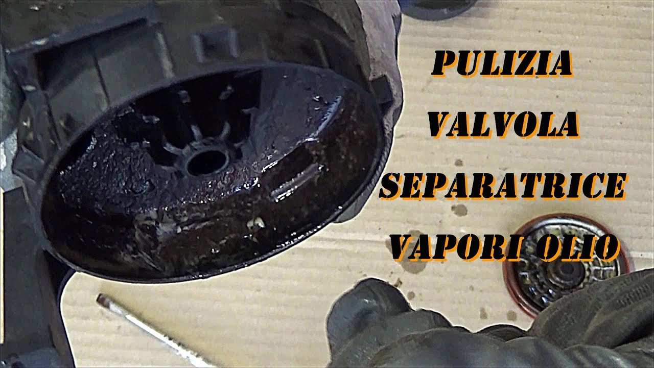 tutorial smontaggio e pulizia valvola PCV separatrice vapori olio fiat grande punto 1.4 16v