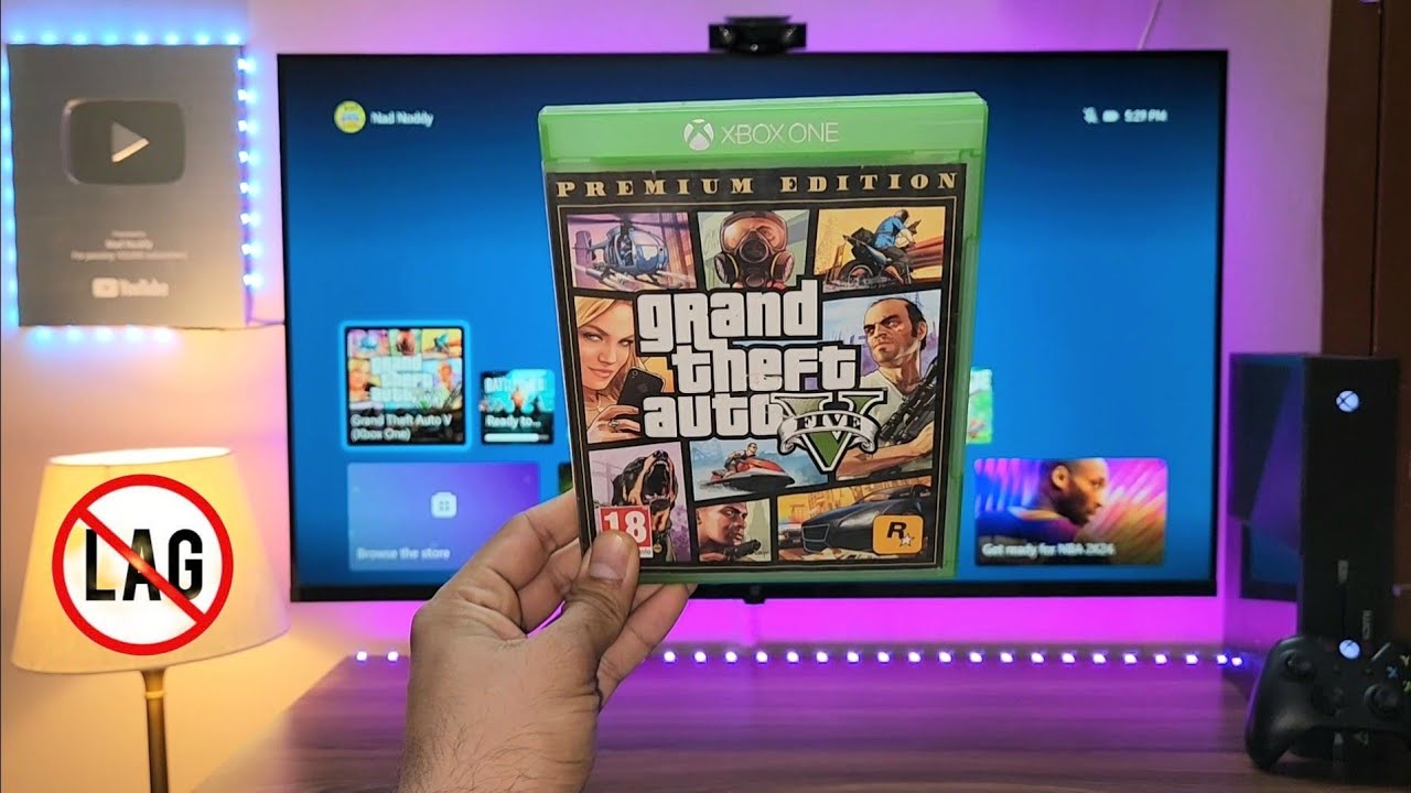 GTA V on XBOX ONE Fat (1080P No Lag)