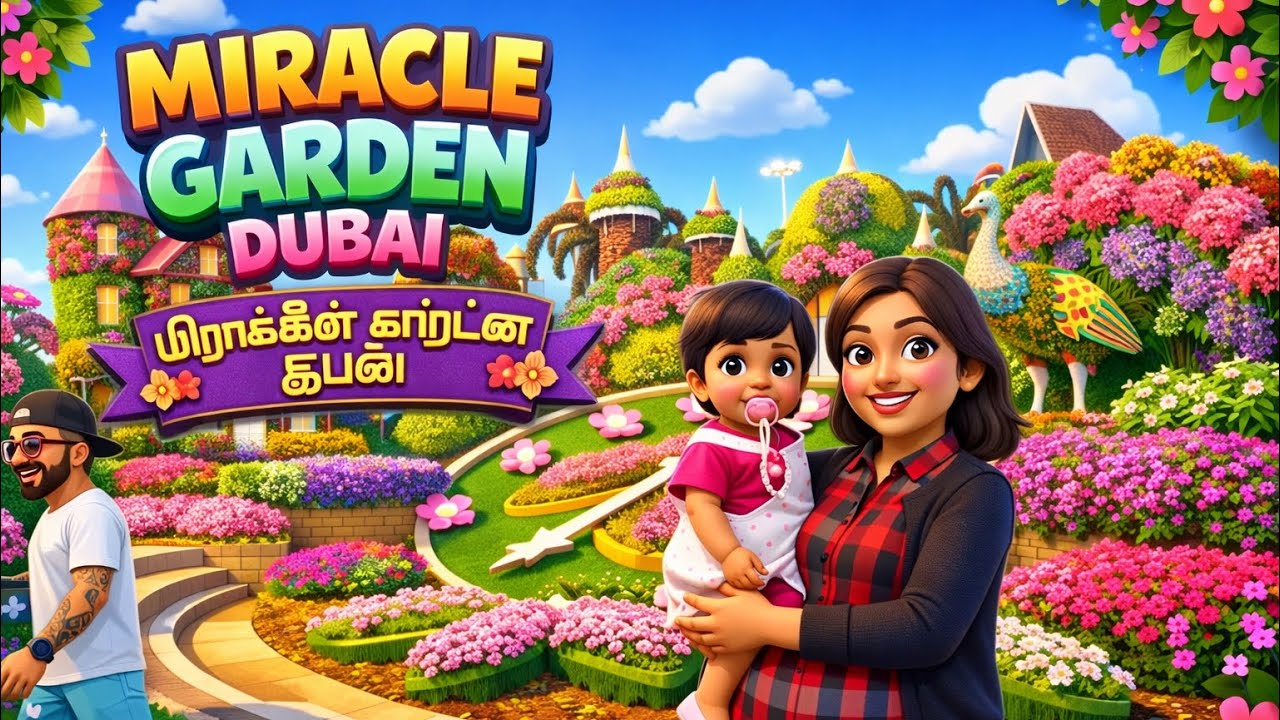 Day 5 DUBAI MIRACLE GARDEN/MALAYSIA TO DUBAI/@NARENPRIYAA 