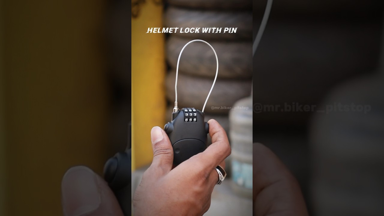 Helmet lock with pin🤩|#modified #bike #viral #trending #helmet #lock #shorts