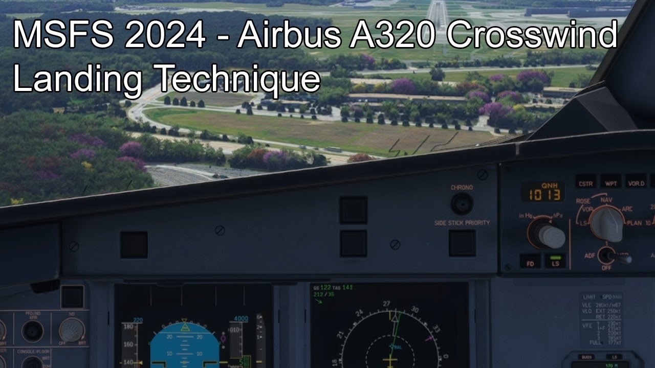 MSFS 2024 - Airbus A320 Crosswind Landing Technique