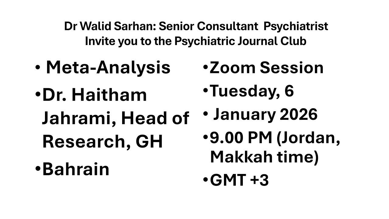 Dr. Haitham Jahrami -Mental health researcher -BAHRAIN