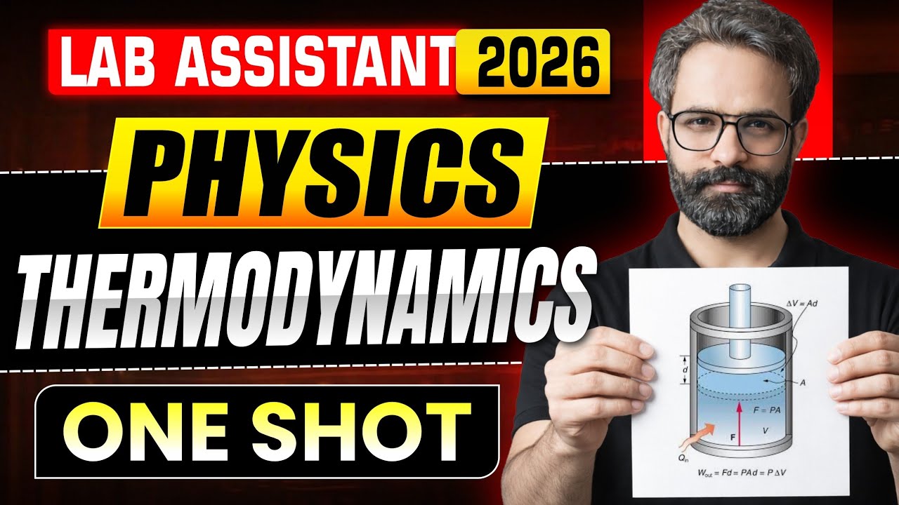 Lab Assistant Thermodynamics in One Shot | Lab Assistant Physics Classes 2026 | Lab Assistant 2026