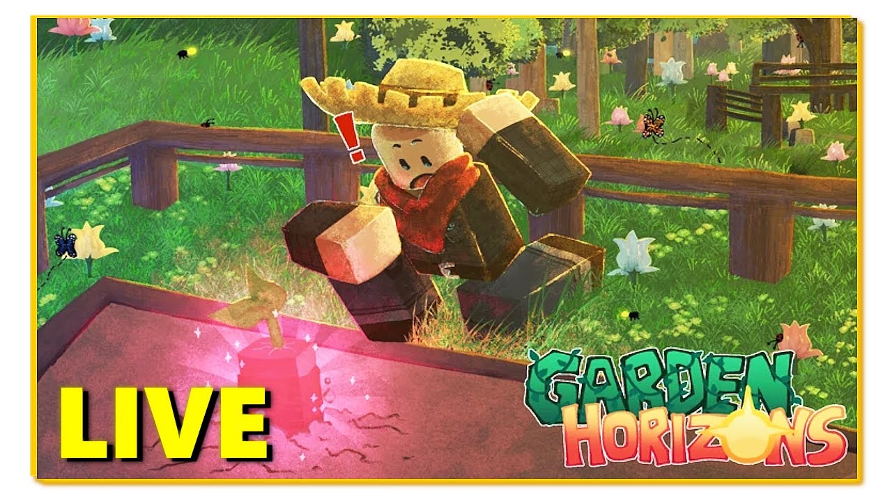 Roblox Garden Horizons LET'S START OVER LIVE