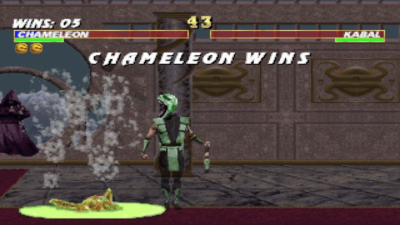 Mortal Kombat Trilogy [PS1] - play as Chameleon