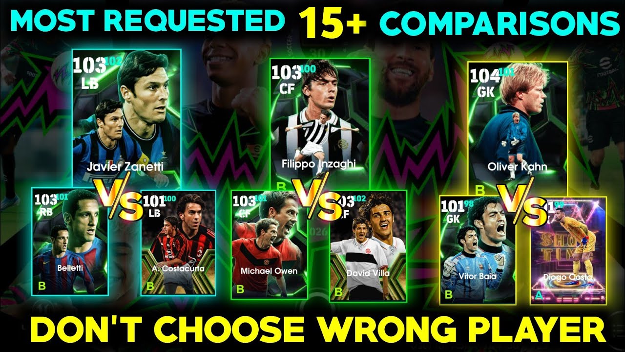 Don't choose wrong player‼️ | 15+ comparison ✅ | Free epic selection contract Best player |Efootball