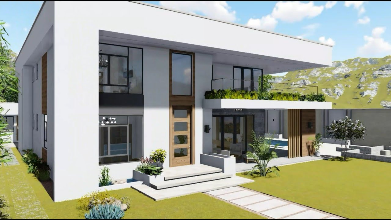 STUNNING 5 Bedroom House Design | Floor Plan | with DSQ and Pool Yard 