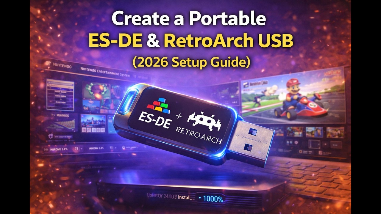 Create a Portable ES-DE & RetroArch USB (2026 Setup Guide)