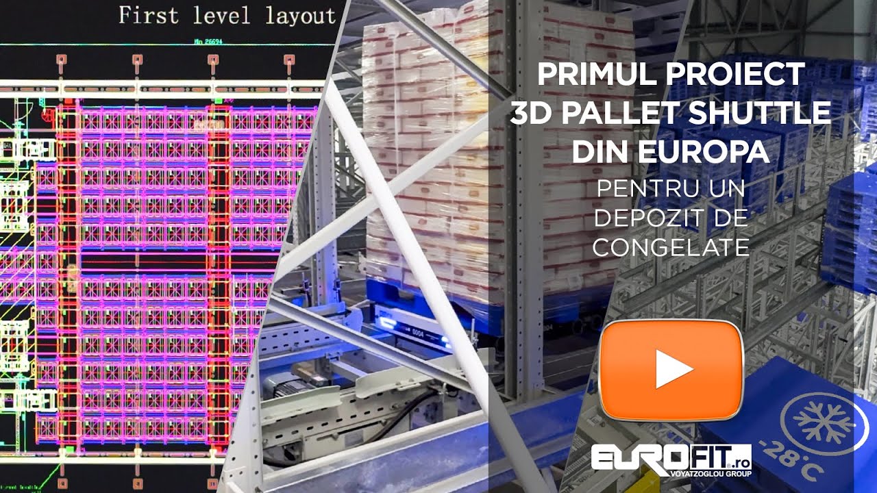 Primul proiect 3D Pallet Shuttle din Europa pentru un depozit de congelate - EUROFIT