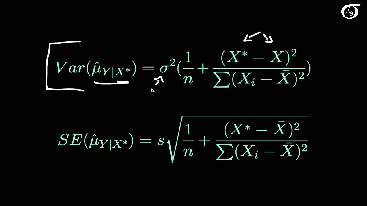 Intervals (for the Mean Response and a Single Response) in Simple Linear Regression